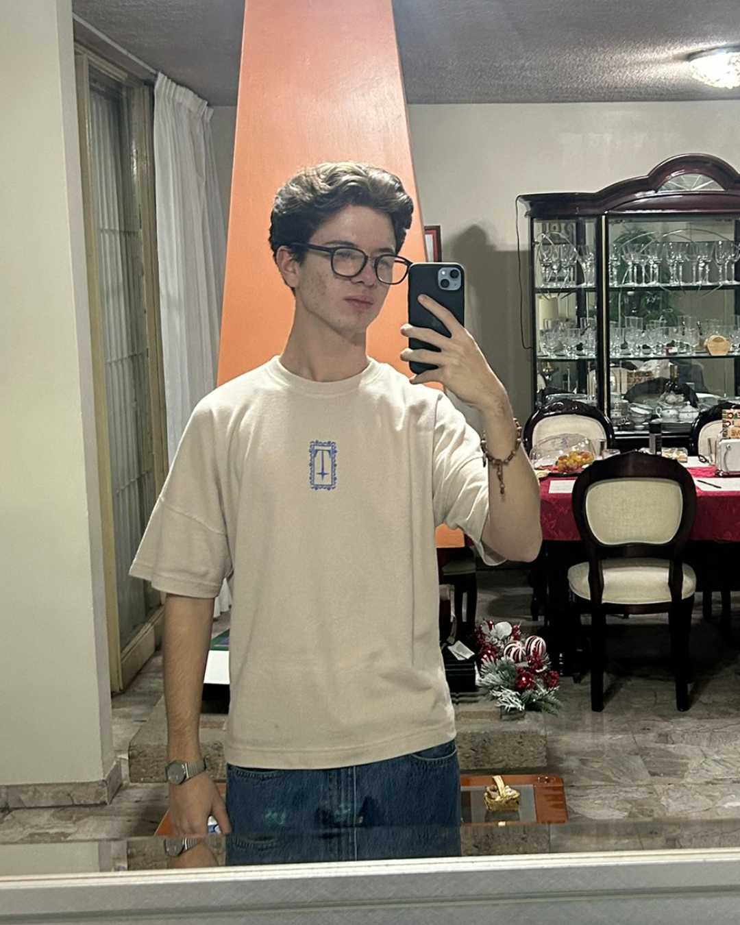 Beige Wreath T-Shirt