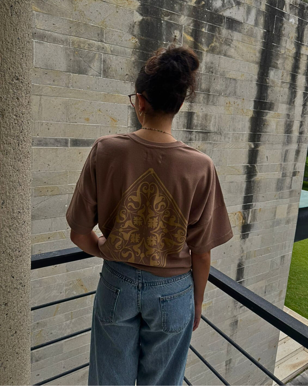 Brown Arabesque T-Shirt